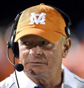 Coach Bobby Hall, Head Football Coach at Madison Central until 2014. His record up to that date was 296-83.