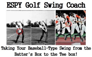 time-lapse photography comparing the golf swing vs. baseball swing