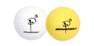 To help develop a more effective golf training exercise in your backyard or vacant field, I would recommend purchasing a dozen or more of the Almost Golf Balls® from LIBERTY Health Supply. Please select one of the products below to purchase these golf balls that simulate the actual golf ball, without the concern for property damage or personal injury to others. These balls only travel a third of the distance of an actual golf ball, up to 100 yards.