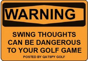 The golfer's mental game of golf is muscle memory not swing thoughts.