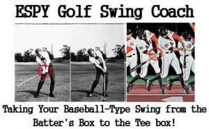 On Cyber Monday, in addition to shopping, you can use your I-Phone to create a cyber golf swing training drill technique. Your I-Phone gives you the ability to shoot time-lapse videos of your golf swing. Then you can compare your swing to that of other golfers. The ESP Golf Swing APP compares the golf swing to the baseball swing, as shown in the time-lapse photos below. This is the basis for the ESP Golf Swing APP.