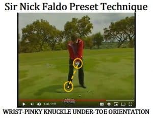 The Sync/Preset Elements in The ESPY Golf Swing Coach explains how to setup the classic golf swing maneuver to place the wrists into the key Lock Position. This was the same golf swing technique used by David Duval during an interview with Charlie Rymer on Golf Channel. These two Videos are probably two of the best Videos to discuss the wrist action in the golf swing.