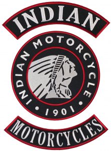Indian Motorcycles 10 inch 2 piece back patch set NEW NICE!